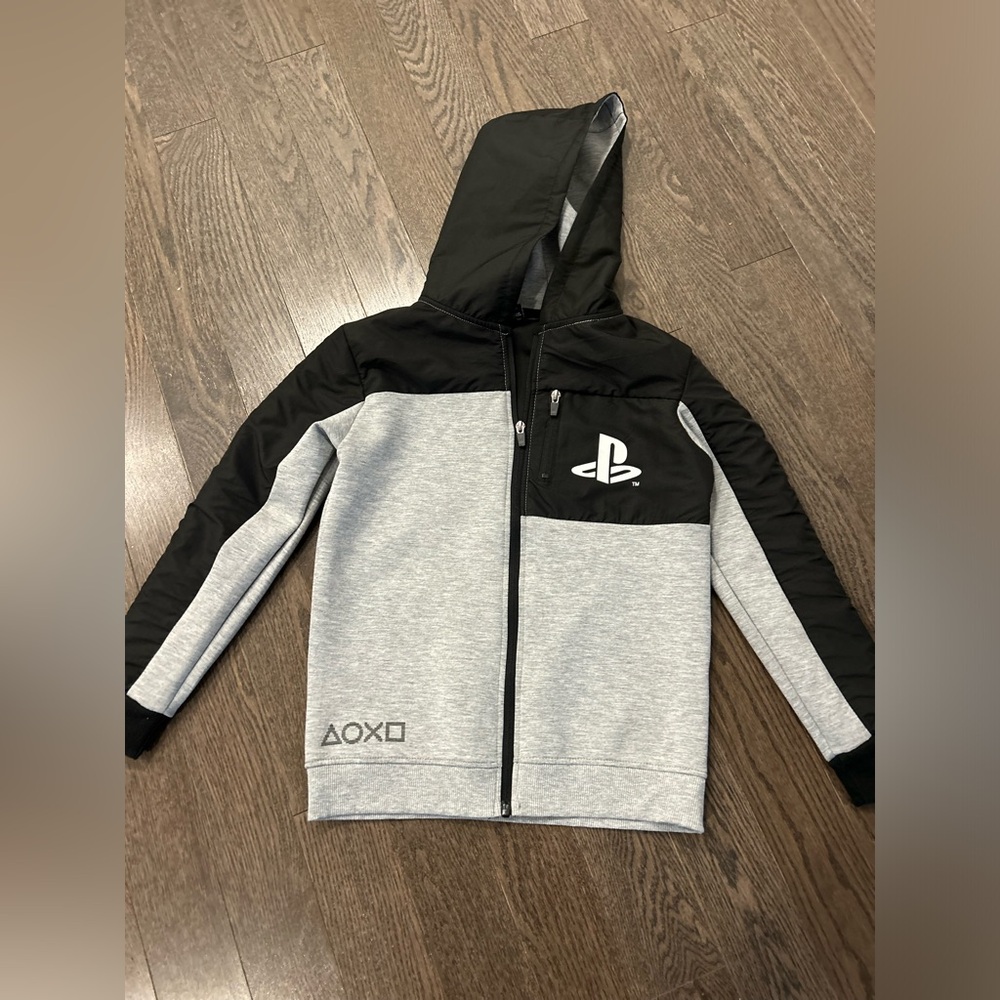 Kids PlayStation Black and Gray Hoodie